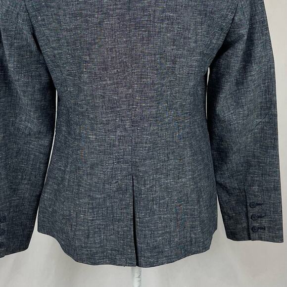 Tribal Navy Linen Blend Career Academia Prep Jacket Blazer NWOT Size 6 - Picture 6 of 12